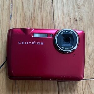Red Digital Camera with Optical Lens